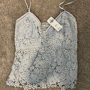 Brand new Abercrombie and Fitch floral lace cami!